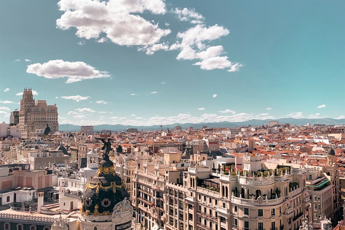 Vista aérea de Madrid