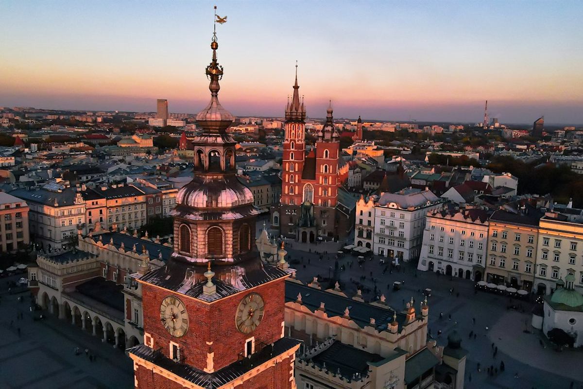 Plaza del mercado de Cracovia