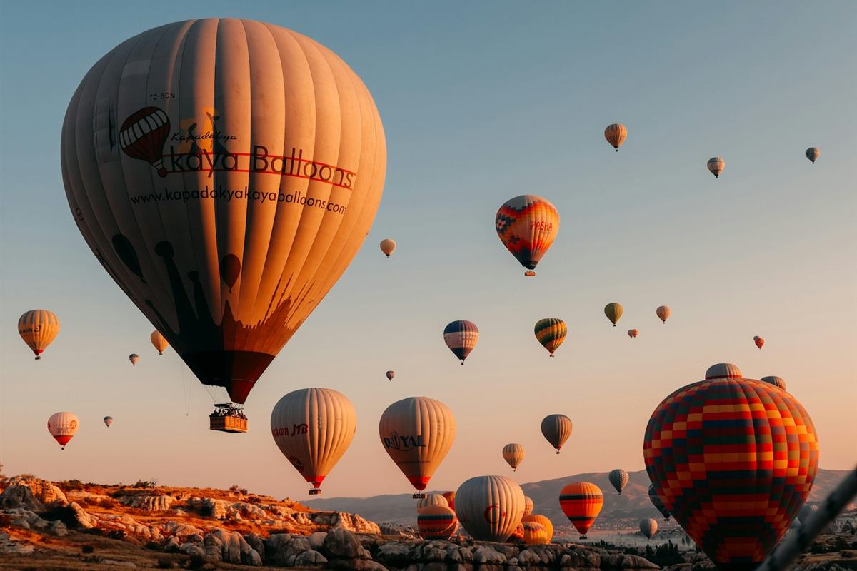 Globos aerostáticos sobre Capadocia
