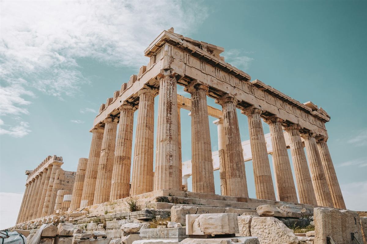 Partenón en la Acrópolis de Atenas